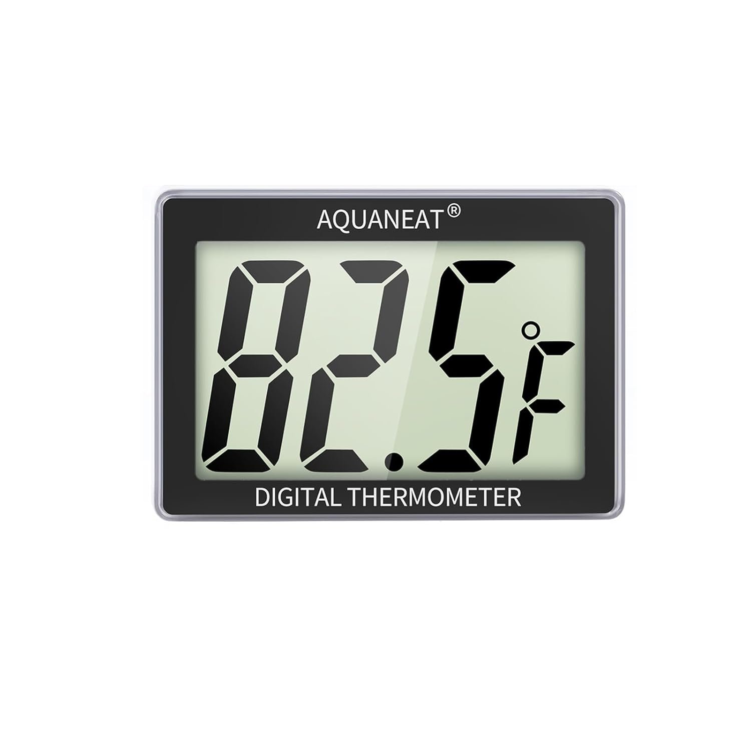 AQUANEAT Aquarium Thermometer, Fish Tank Thermometer, Aquarium Digital Temperature Gauge, with Large LCD Display (1 Pack)