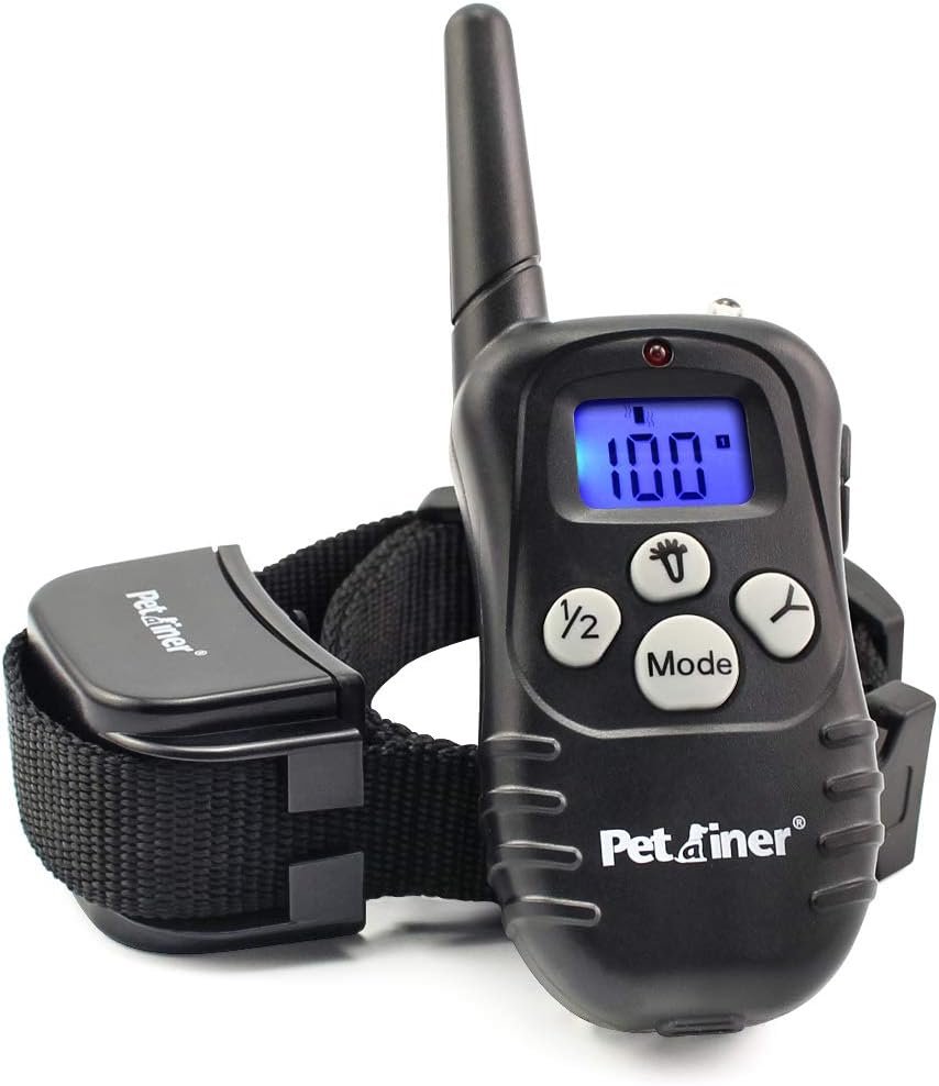 Petrainer Dog Training Collar with Remote – Bark Collar, Beep Vibration, Static Electric, 1000FT Range