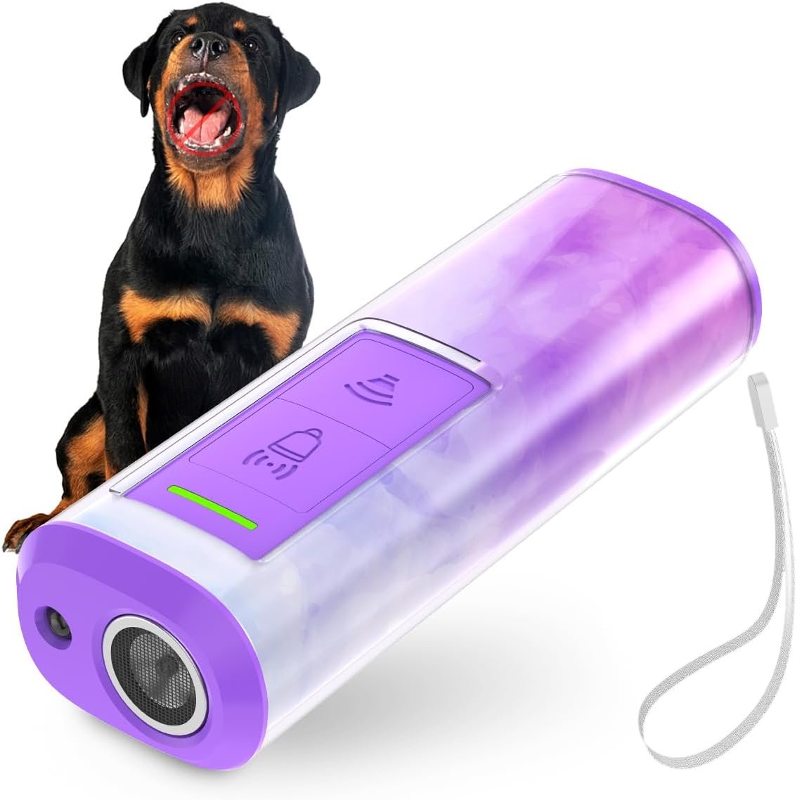 Dog Bark Deterrent Devices with 23FT Range – Ultrasonic Bark Control for Small Medium Large Dogs, Safe & Effective Portable Anti Barking Device for Women Indoor Outdoor Use