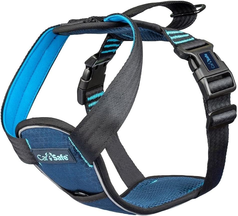CarSafe Crash Tested Dog Safety Harness – Crash Tested to 32Kg/70lbs, Safely Secure Dog in The Car, Comfortable and Padded Design. for Toy, Small, Medium and Large Dogs (Size Large)