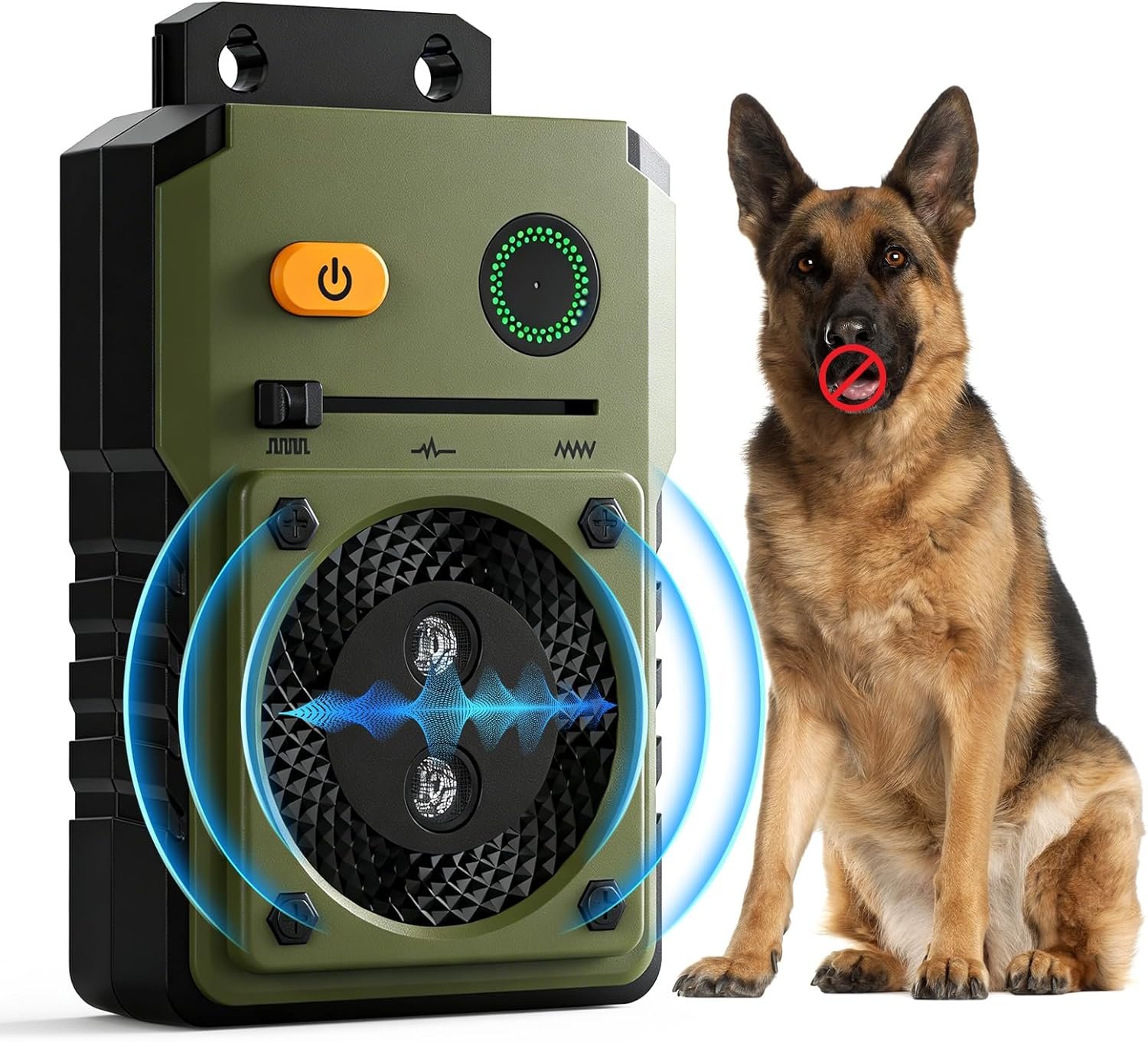Anti Barking Device for Dogs, 3 Modes Ultrasonic Dog Bark Deterrent Devices Long Range 50ft, Type-C Rechargeable Bark Box Barking Control Devices, No More Barking Indoor/Outdoor Training