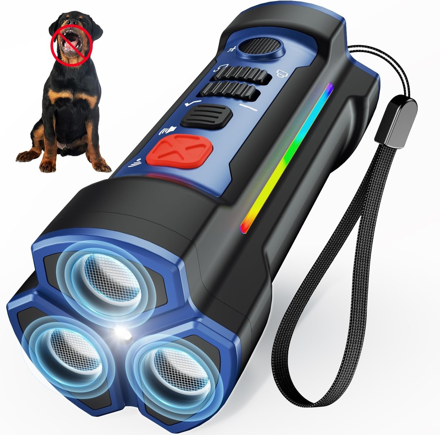 Enhanced Ultrasonic Dog Bark Deterrent Devices, Professional 50ft Range Anti Barking Devices for Dogs, Long Battery Life & Safe Humane Design, Effectively Stops Noise & Bad Behavior