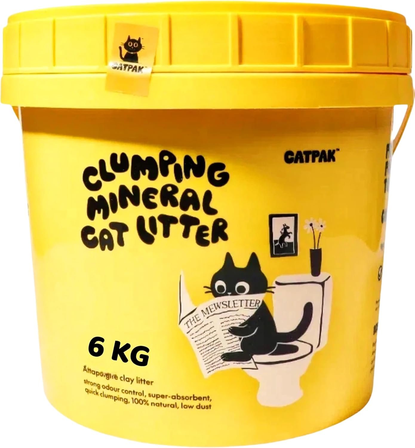 99% Dust Free Clumping Cat Litter, Natural Attapulgite Clay, Unscented Odor Control, Lightweight, Low Tracking, for Housebreaking Multi Cat Kitty, Kittens & Robot Litter Machines 13.2 lb