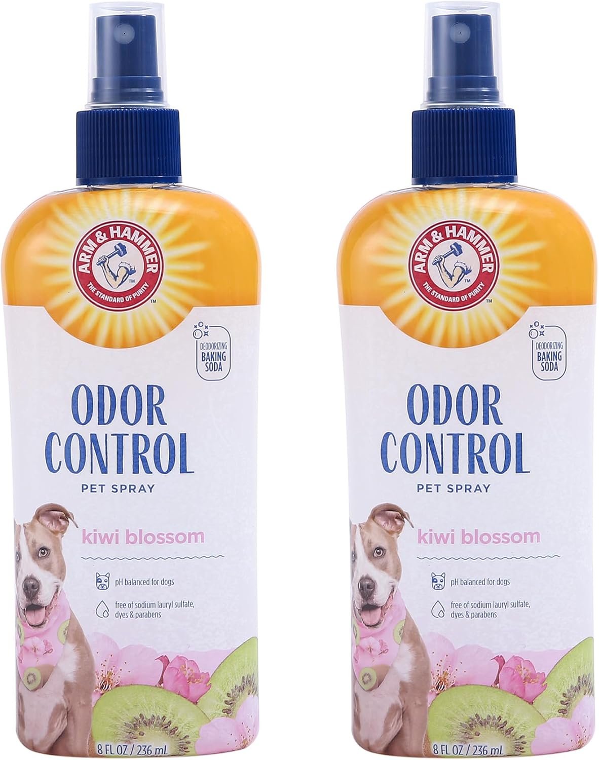 Arm & Hammer for Pets Super Deodorizing Dog Spray with Baking Soda for Odor Control, Freshens Coat Between Baths, pH Balanced Formula for Dogs, 8 Fl Oz – 2 Pack