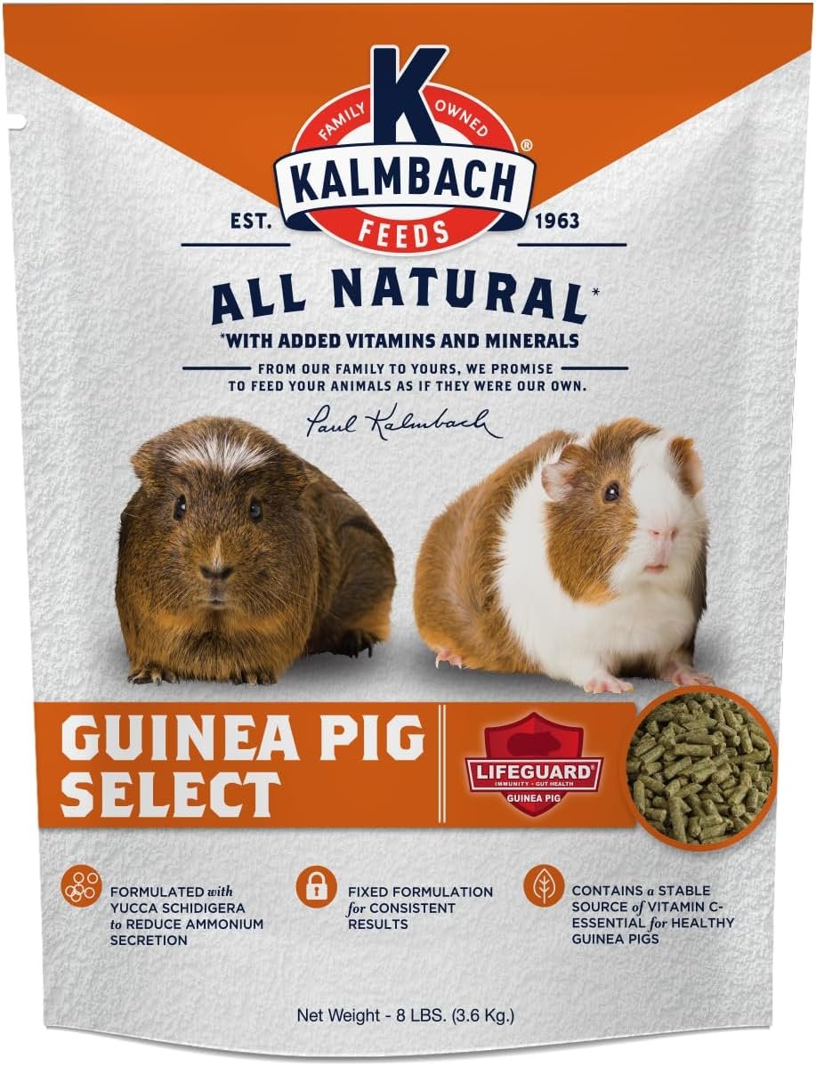 Kalmbach Feeds Guinea Pig Select Pelleted Food, 8 lb Bag