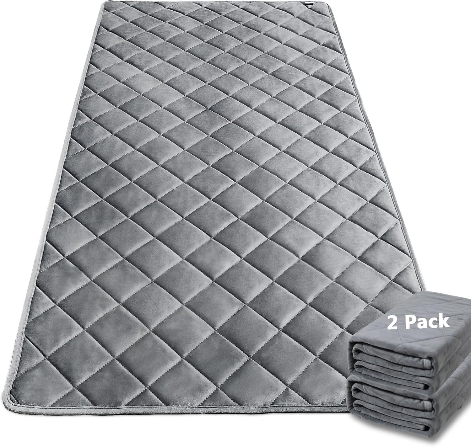 Guinea Pig Bedding, 2 Pack 59x31IN Fleece Cage Liner, Super Absorbent & Odor Control & Washable & Reusable Guinea Pig Liner for C&C 2X4 Cage, Pee Pad Mat for Small Animal, Rabbit, Bunny
