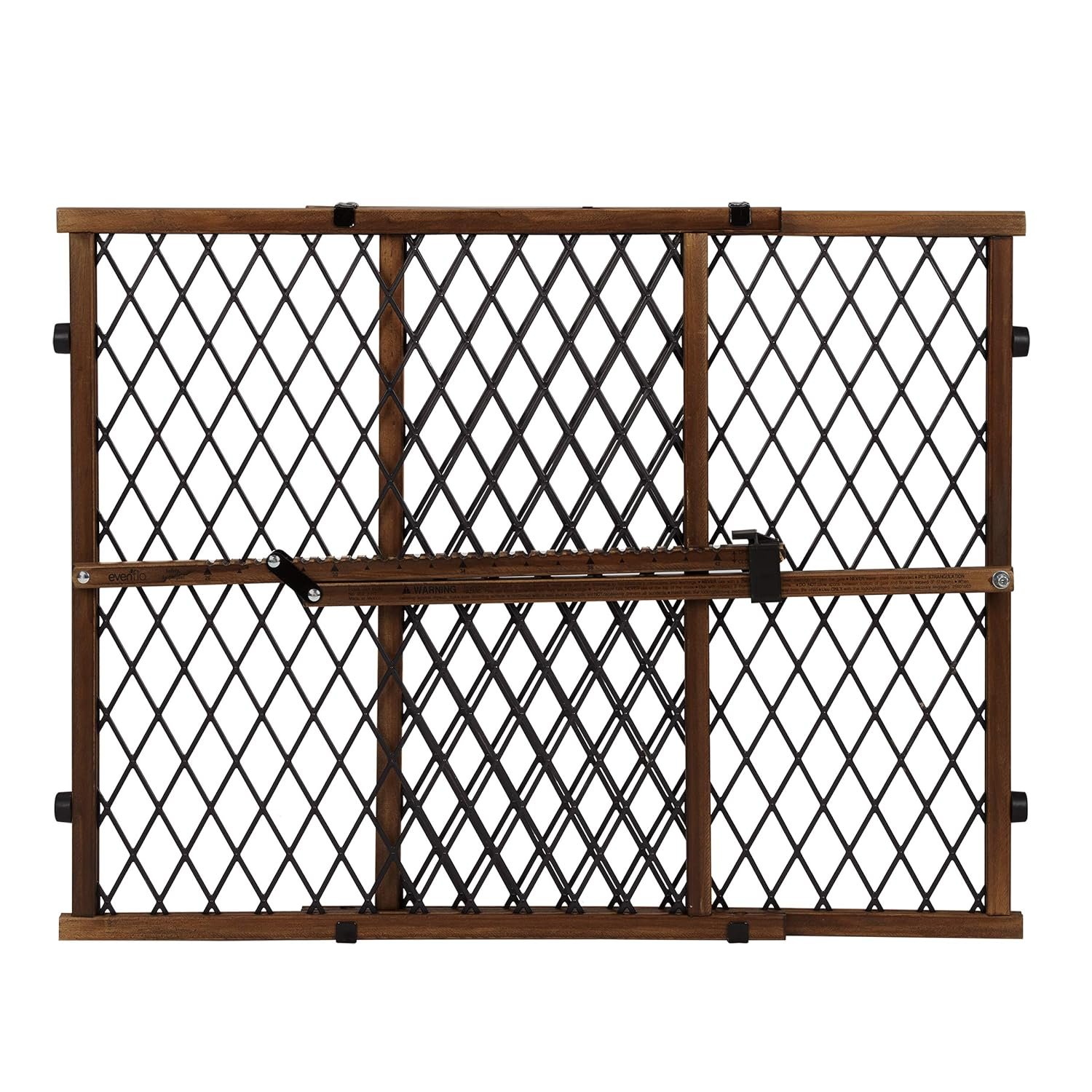 Position & Lock Adjustable Wood Baby Gate (Farmhouse Collection)