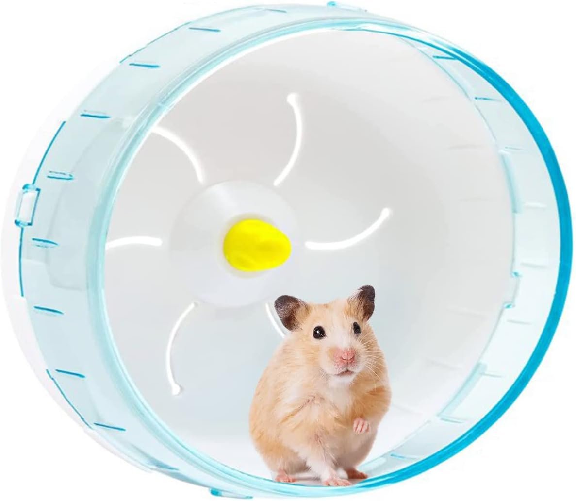 Silent Hamster Wheel – Exercise Wheel for Syrian Hamsters – Quiet Spinner Running Wheel for Small Animals – Pet Hamsters Gerbils Mice Rats Guinea Pig Hedgehog Exercise Wheel Toy