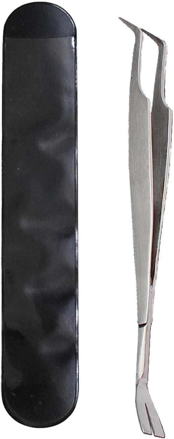 Jinshining Silver 2 in 1 Tick Removal Tool for Pets,Stainless Steel Professional Tick Tweezers Ticks Remover for Dogs, Cats and Humans,Flea and Tick Control,Tick Remover Tools