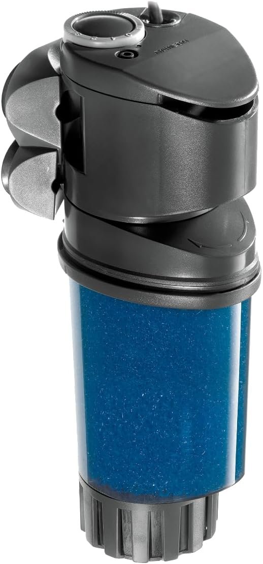 SICCE Shark ADV 600 Internal Aquarium Filter 158 GPH Submersible | In-Tank Freshwater Saltwater Marine Turtle Aquariums Filter Media Cartridge