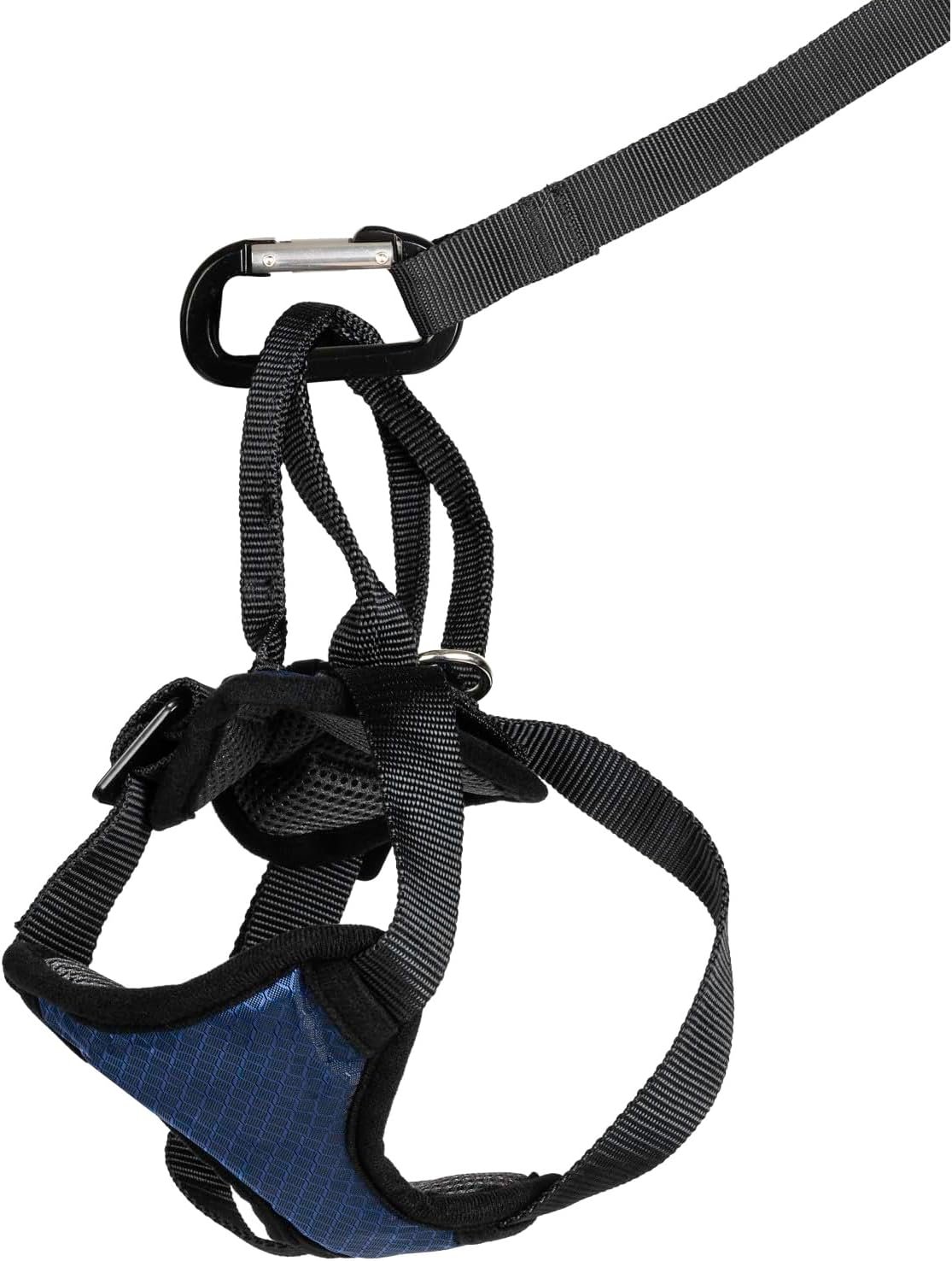 PetSafe Happy Ride Dog Safety Harness for Cars – Dog Car Harness Includes Seat Belt Tether – Keeps Pets Restrained – Breathable Mesh, Adjustable Straps – Dog Travel Accessories for Car – Small