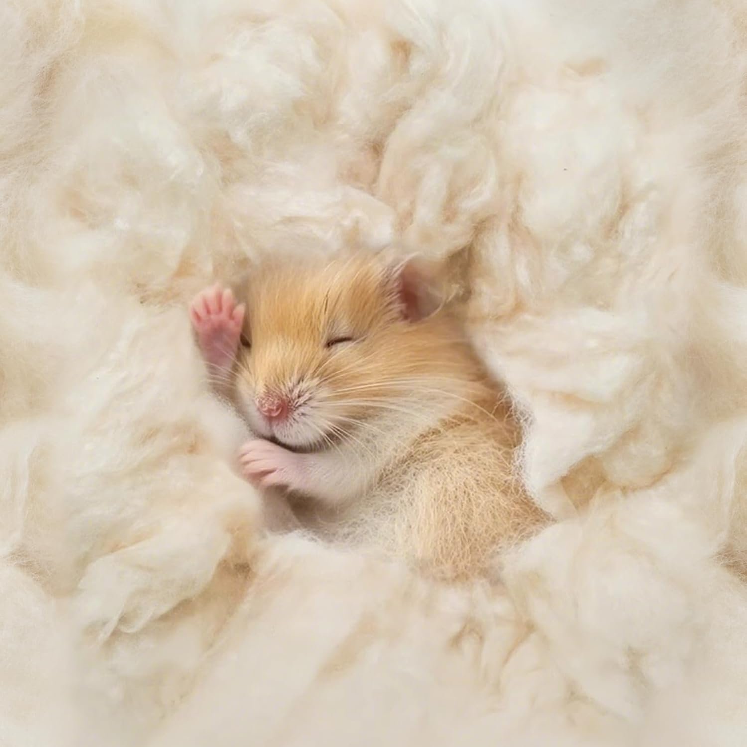 Sukh Natural Kapok Hamster Bedding – Natural Kapok Pet Bedding Dog Bed Stuffing Filling Stuff Animal Pack Pet Supplies for Cat Guinea Pig Chicken Bunny Duck Nesting Boxes Soft Warm Dust-Free 3.5OZ