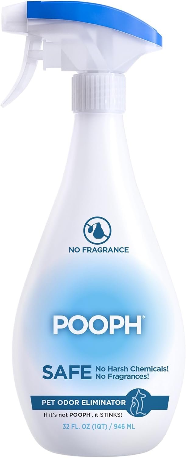 Pooph Pet Odor Eliminator, 32oz – Eliminates Odors at the Molecular Level, Dogs, Cats, Freshener, Eliminator, Urine, Poop, Pee, Deodorizer, Nature’s, Puppy, Fresh, Clean, Furniture, Potty
