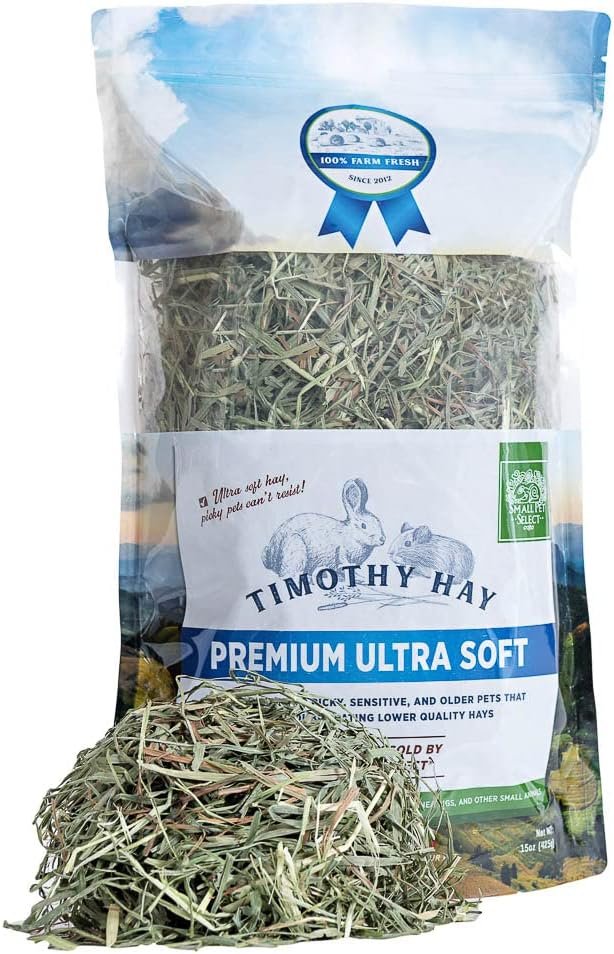 Small Pet Select – Premium Ultra Soft Timothy Hay, Rabbits, Guinea Pigs, Chinchillas, 15oz