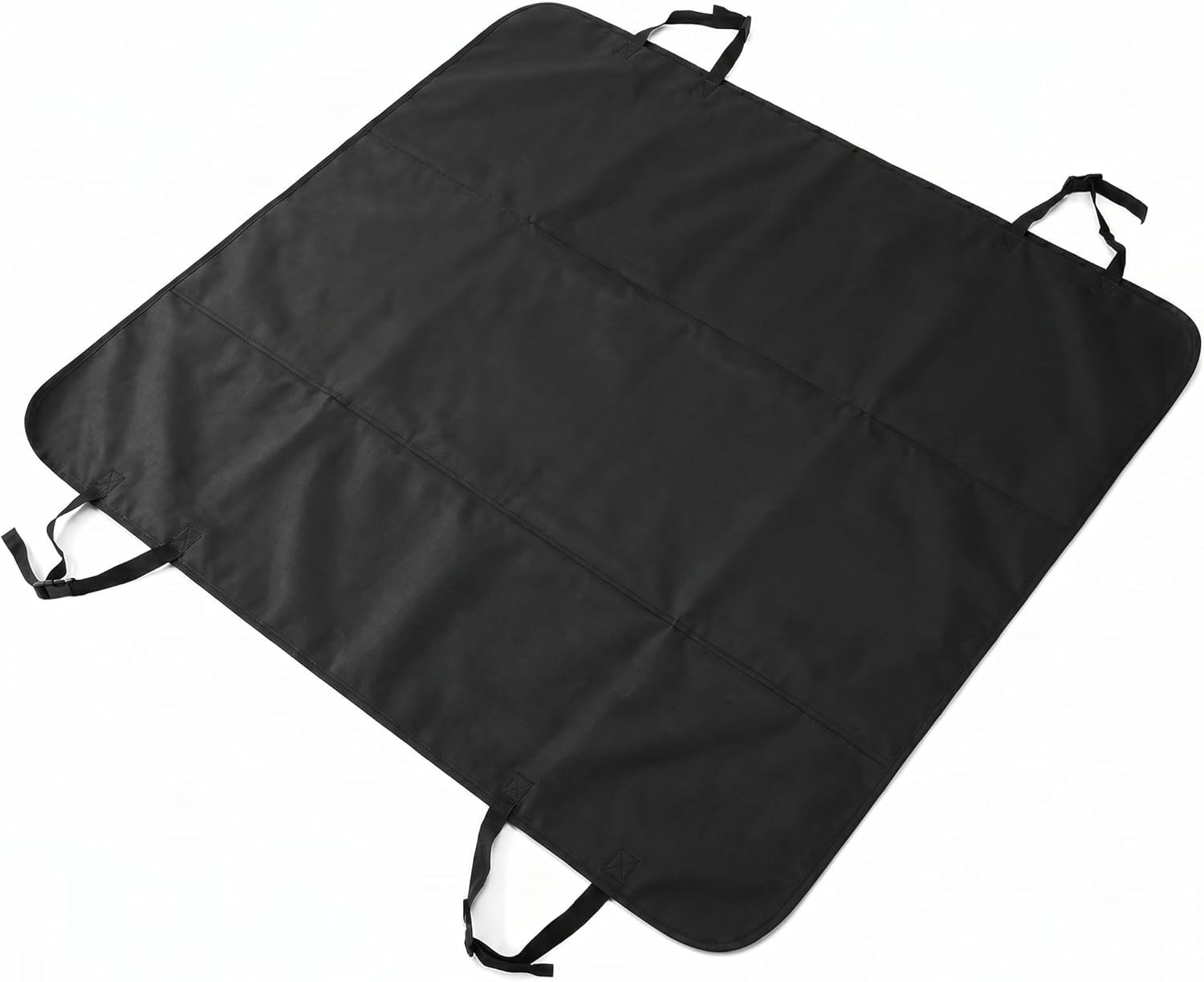 Dog Car Seat Cover for Pets – 100% Waterproof 600D Oxford Heavy Duty Hammock Style Scratch Proof Non Slip Back Seat Protector with Side Flaps, Fits Cars Trucks SUVs, Black