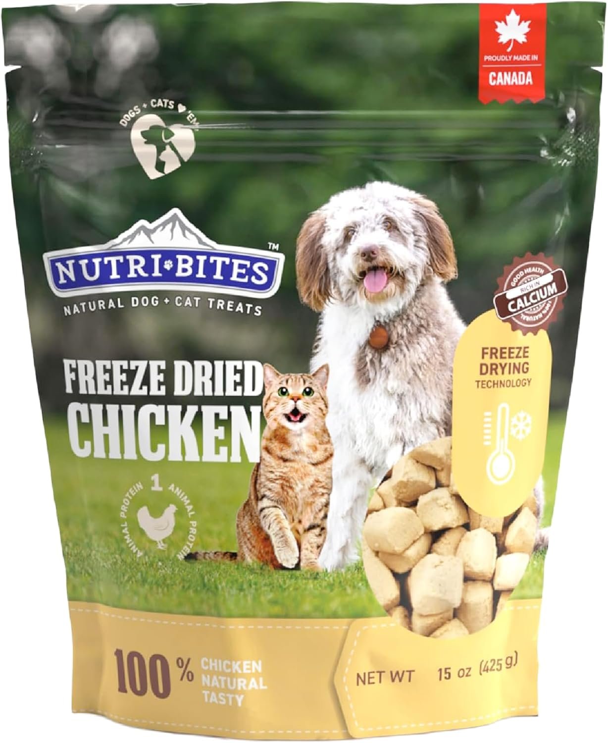 Natural Chicken Meal Topper for Dogs and Cats – Enhances Coat, Immunity, and Joint Health – 1 Pack – Premium Pet Food Supplement with Omega-3 – Wholesome and Delicious Nutrition for Happy Pets