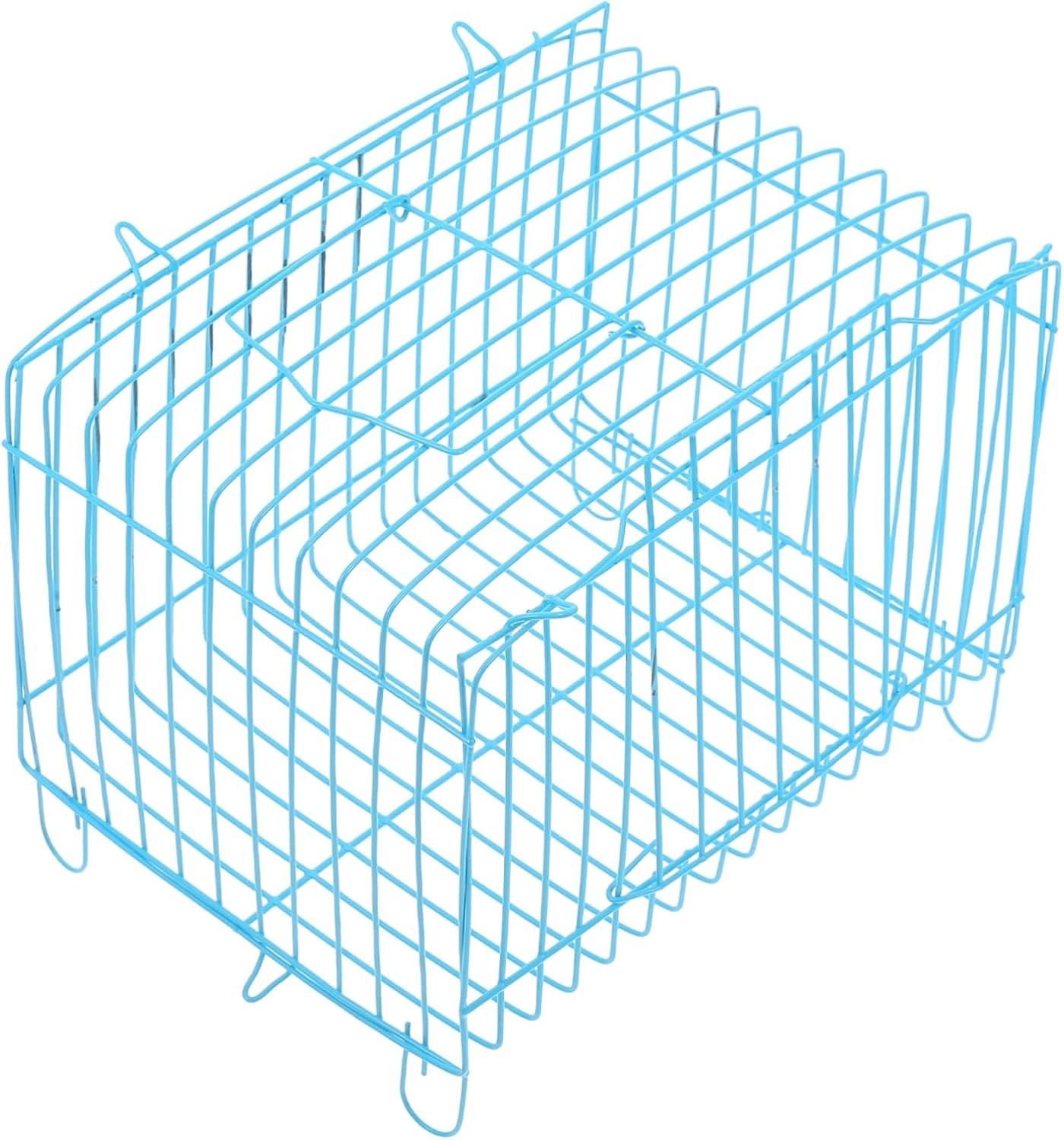 Milisten Portable Bird Carrier Travel Cage Lightweight Handheld Wire Cage for Small Parrots Conures Cockatiels with Breathable Design for Outdoor Use 7.00X5.31X5.11 Inch