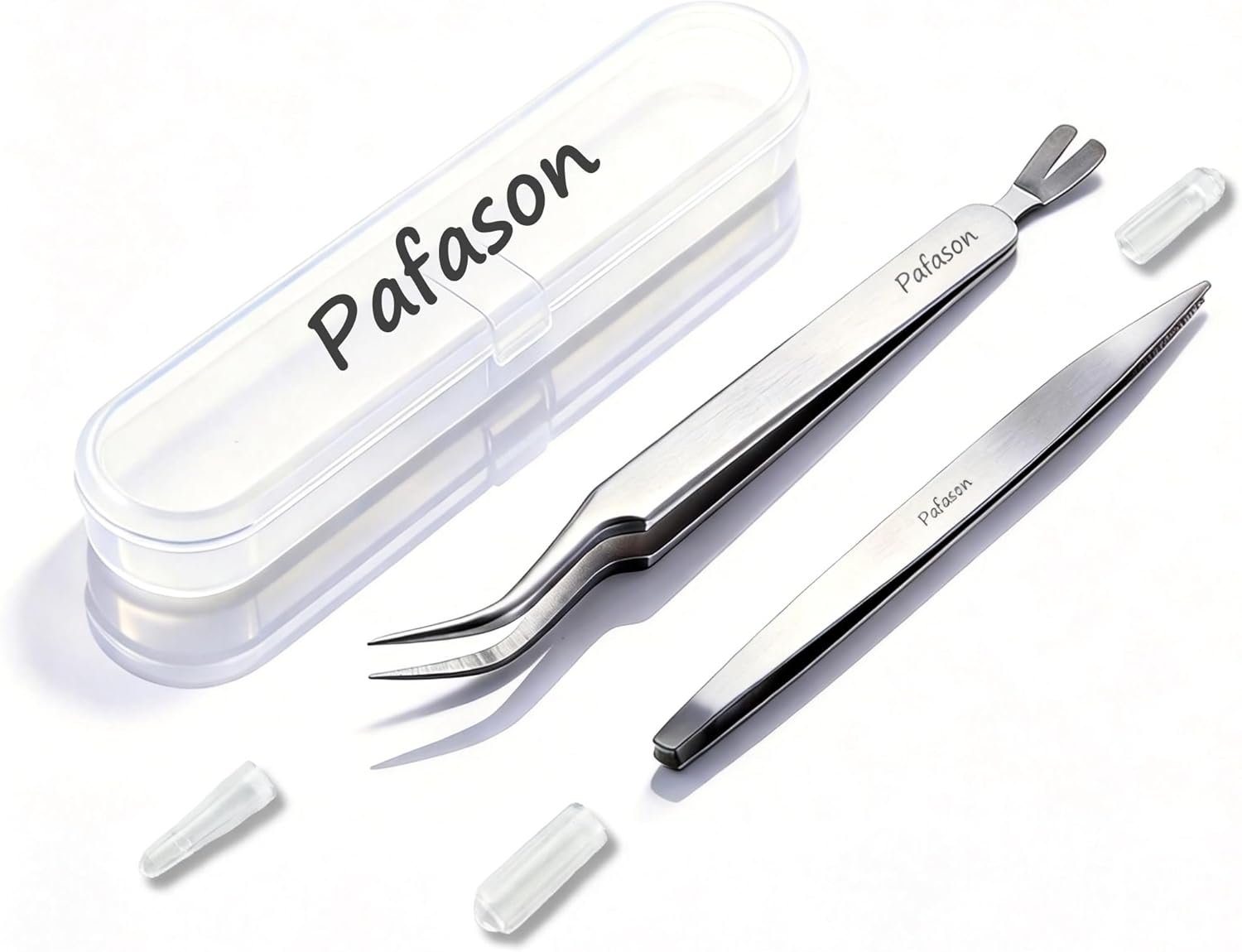 PAFASON Premium Tick Removal Tweezer Tool Set, Dual-Headed, Multi-functional Stainless Steel Twister Remover for Dogs, Cats, Humans, Storage Case