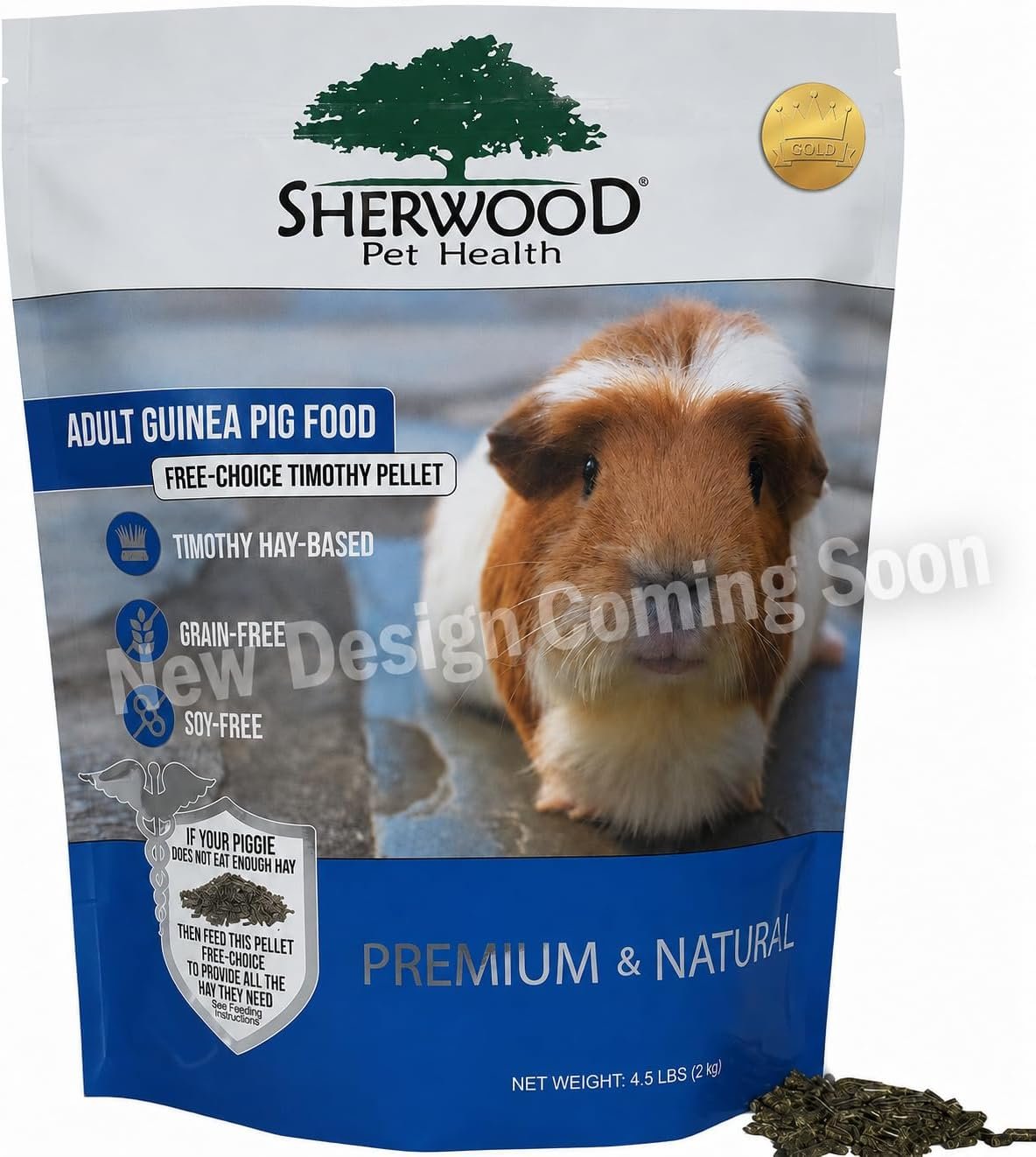 Sherwood Pet Health Adult Guinea Pig Food – Free Choice Timothy Pellet-4.5lbs