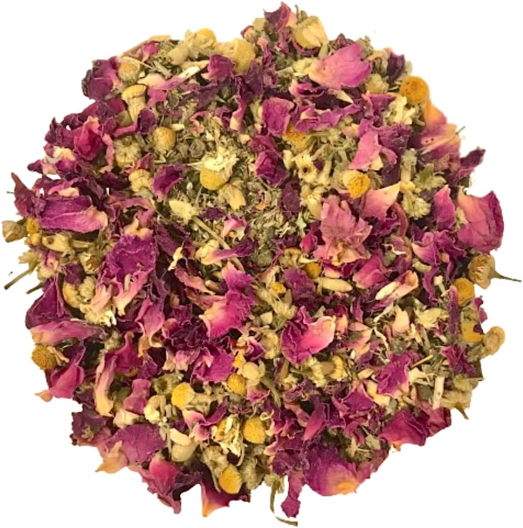 Forage Mix,100% All Natural Botanical Herb Treat for Rabbit Hamster Guinea Pig Chinchilla Chicken Gerbil Degu & Other Small Animals (Calming Forage Mix 25g)