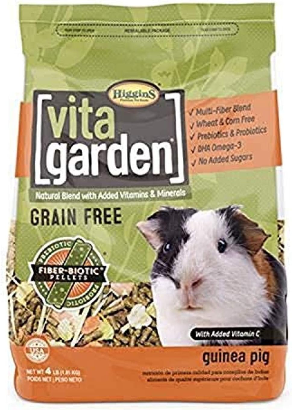 Higgins Vita Garden Guinea Pig Food, 4 Lbs, Large (466009)