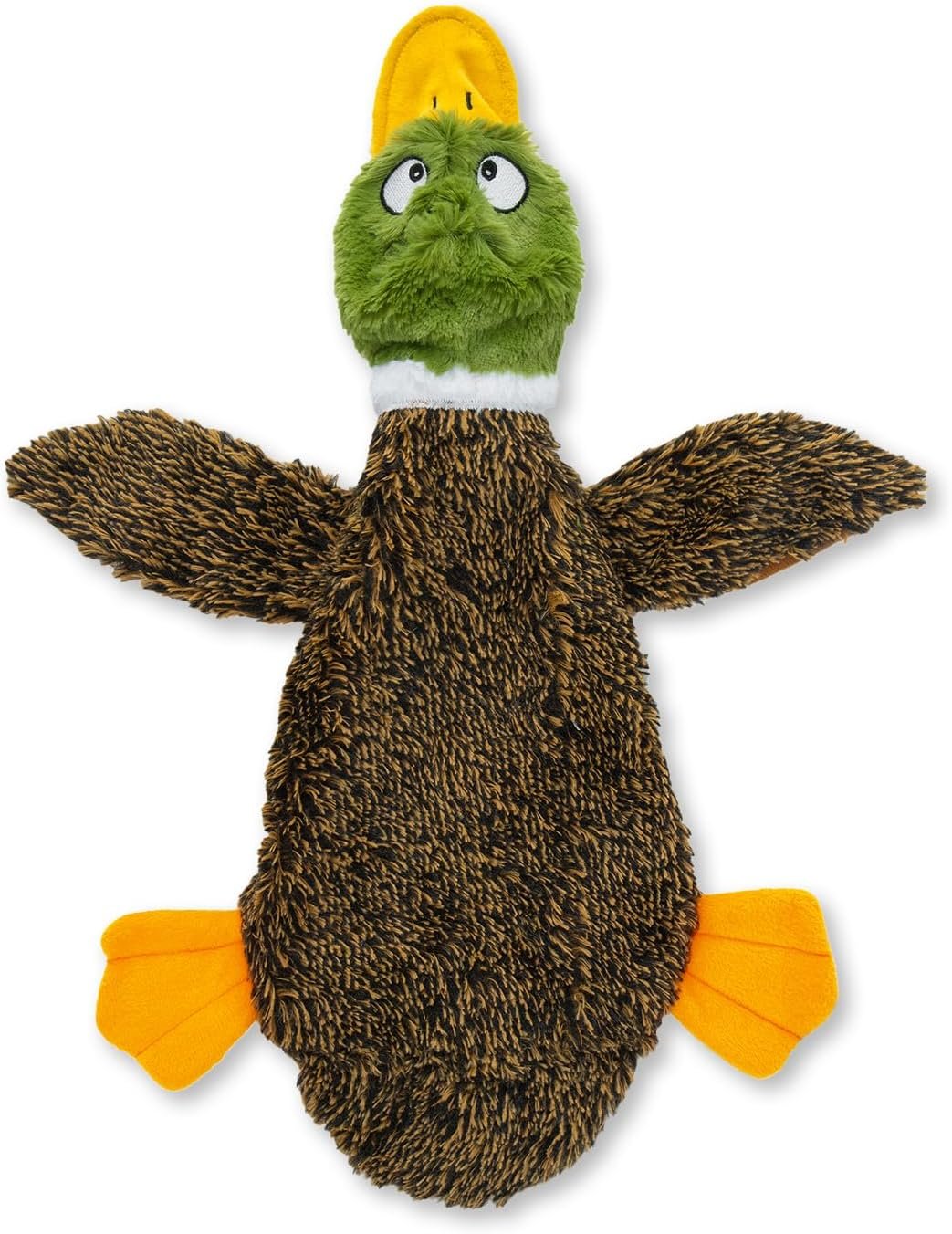 Best Pet Supplies Squeaky Dog Toys with Soft Durable Fabric for Small, Medium and Large Pets Interactive Toy for Indoor Play, Supports Active Biting and Play – 1Wild Duck, Small
