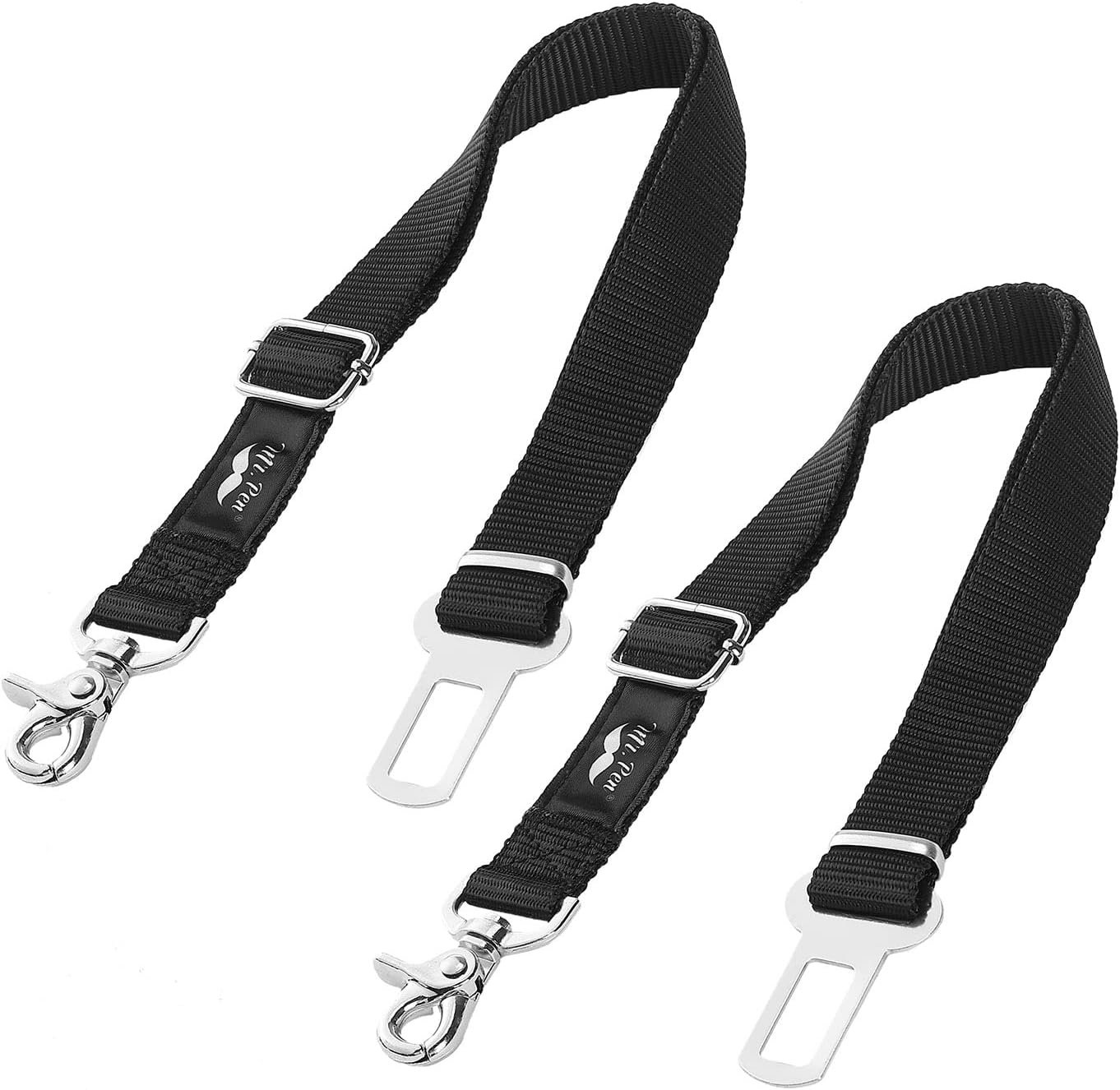 Mr. Pen- Adjustable Dog Seat Belt for Car, 2 Pack, Pet Safety Harness, Car Leash