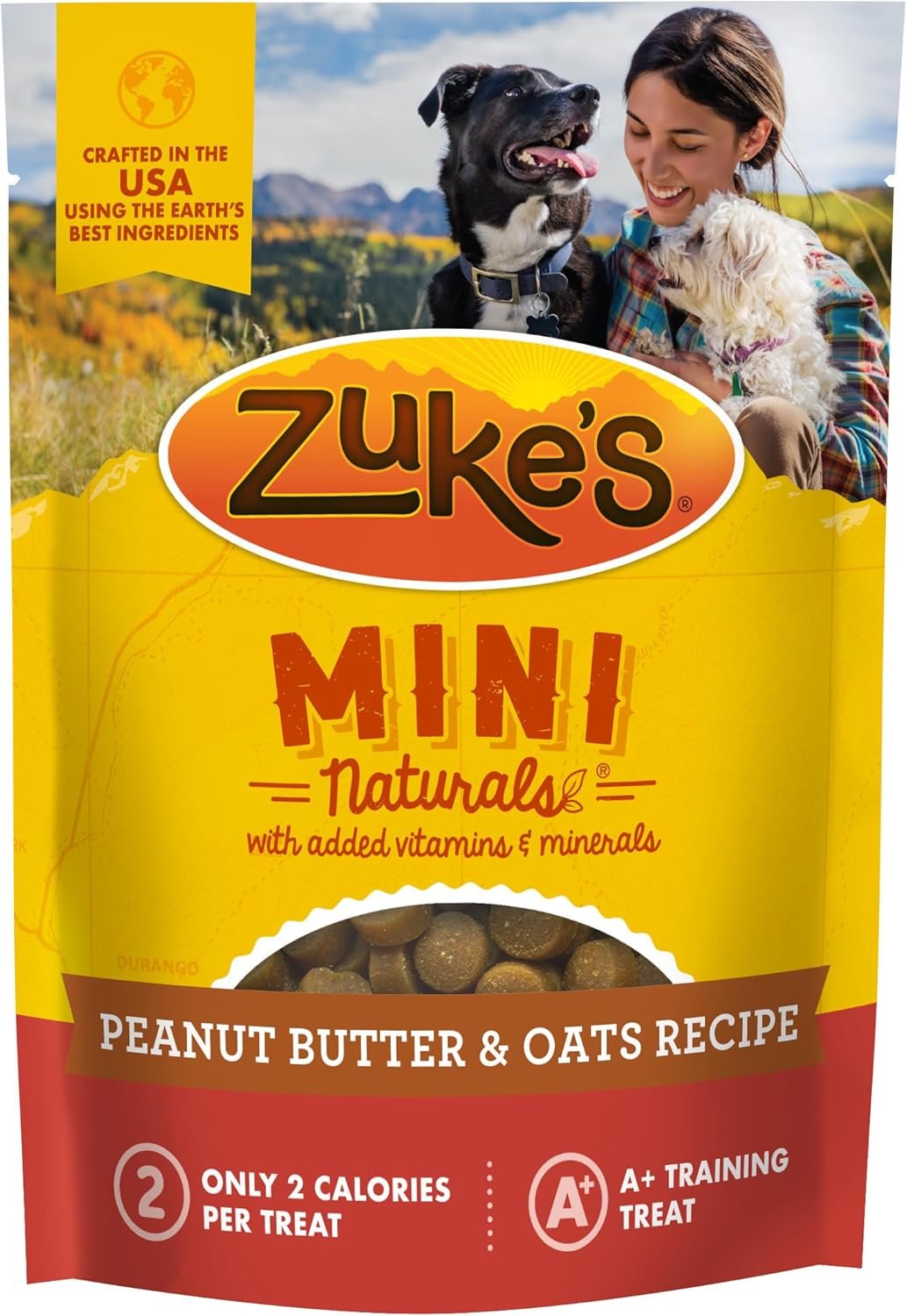 Zuke’s Mini Naturals Dog Training Treats for Dogs, Pet Treats Made with Real Peanut Butter – 10 Oz. Pouch