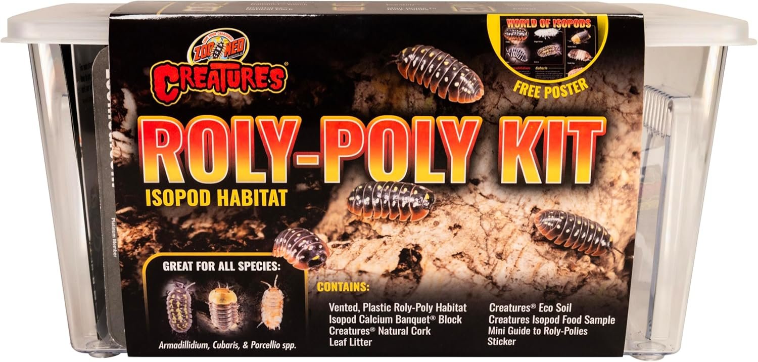 Zoo Med Creatures Isopod Habitat Roly-Poly Kit 10.25″ L X 5″ H