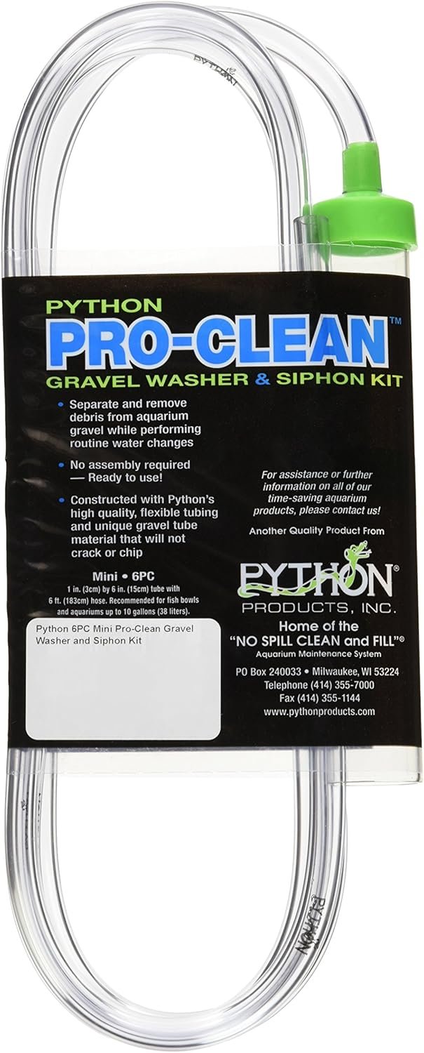 Python Pro Clean-Mini 1″ x 6″ Tube with 6 ft. Hose