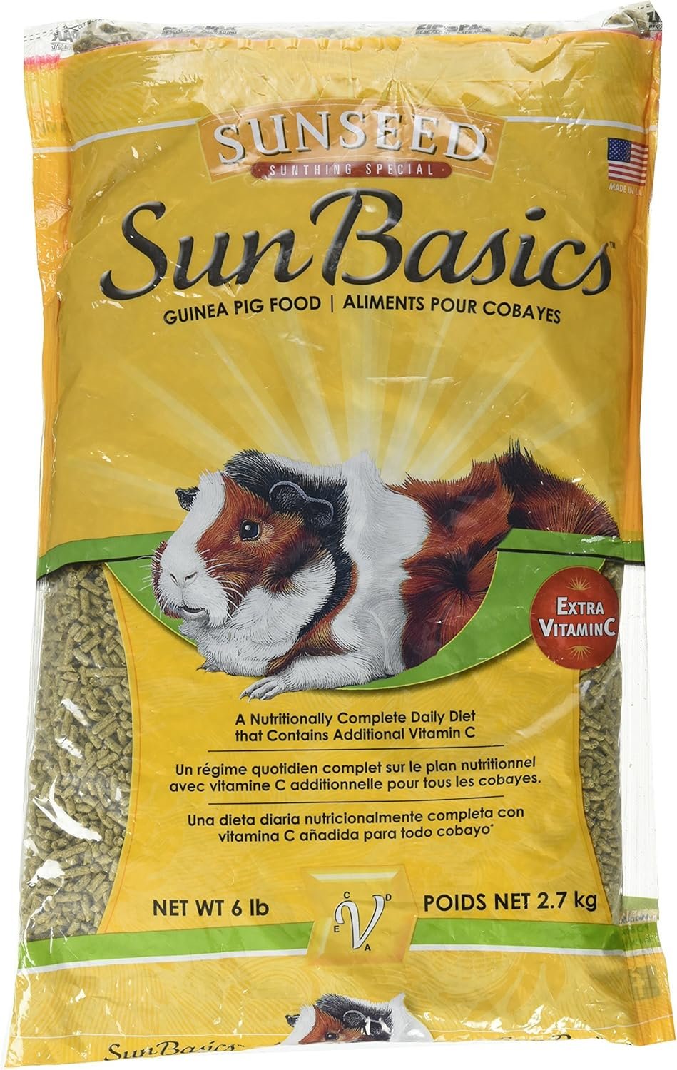 Sunseed SunBasics Guinea Pig Food – 6lbs