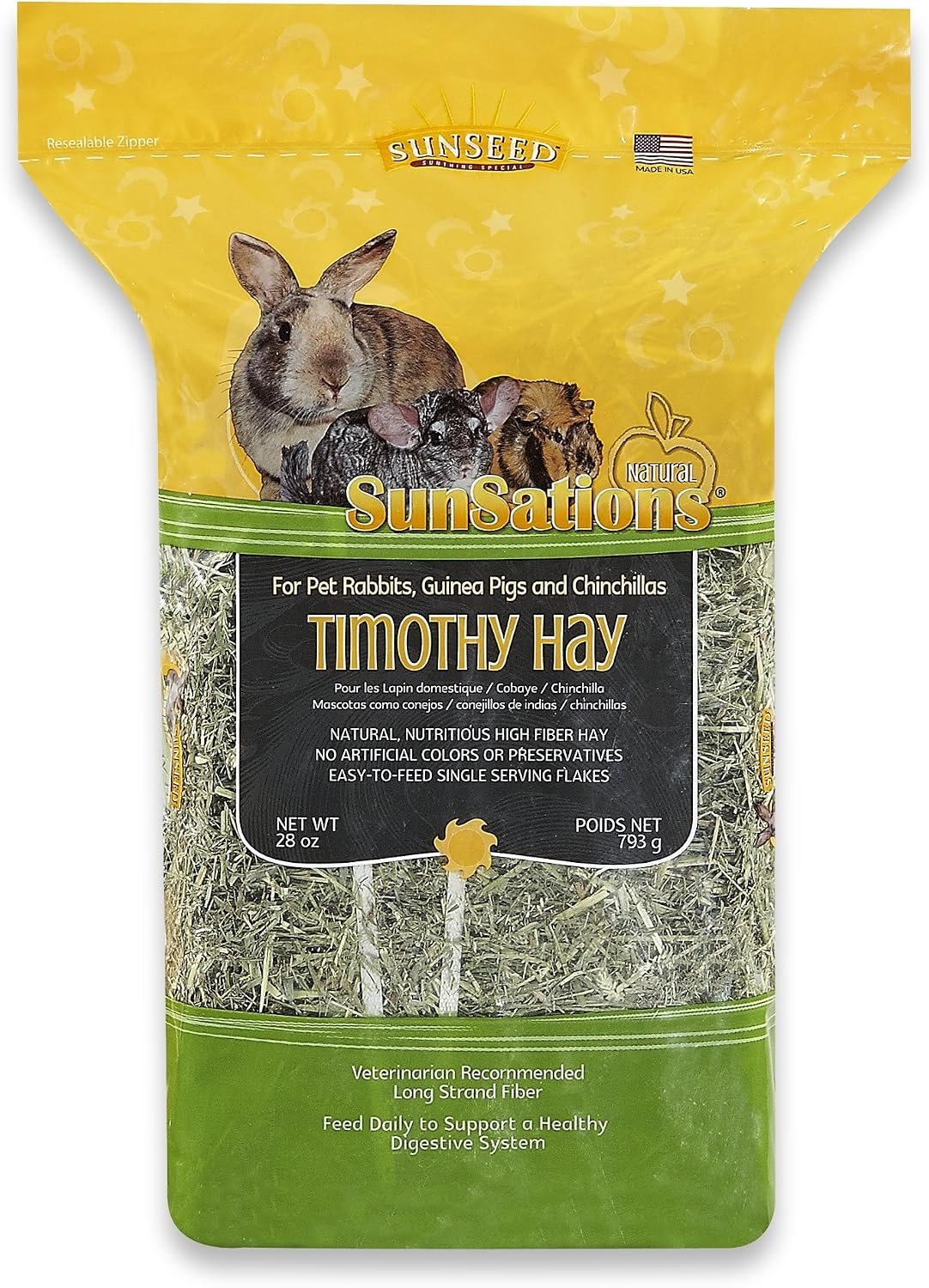 Sunsations Natural Timothy Hay, 793G (28 Oz)